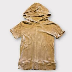 Kate Quinn (8) Ribbed Brown Hooded Tee